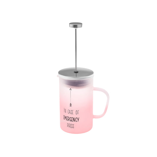 KARACA EMERGENCY FRENCHPRESS 600 ML PINK