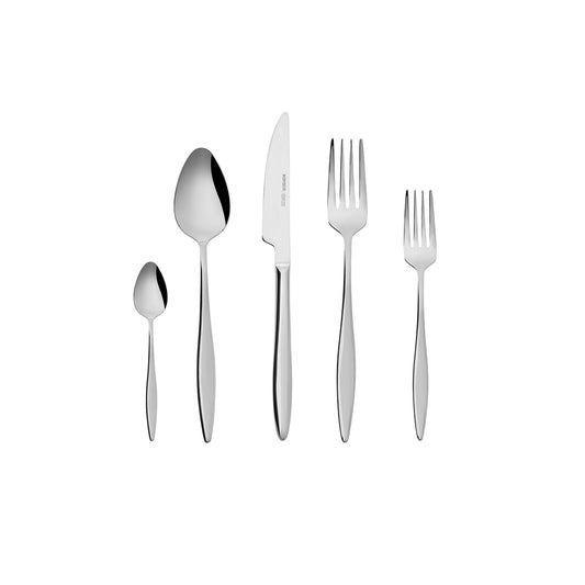 Ilıca, 30 Piece Stainless Steel Cutlery Set for 6 People, Platin