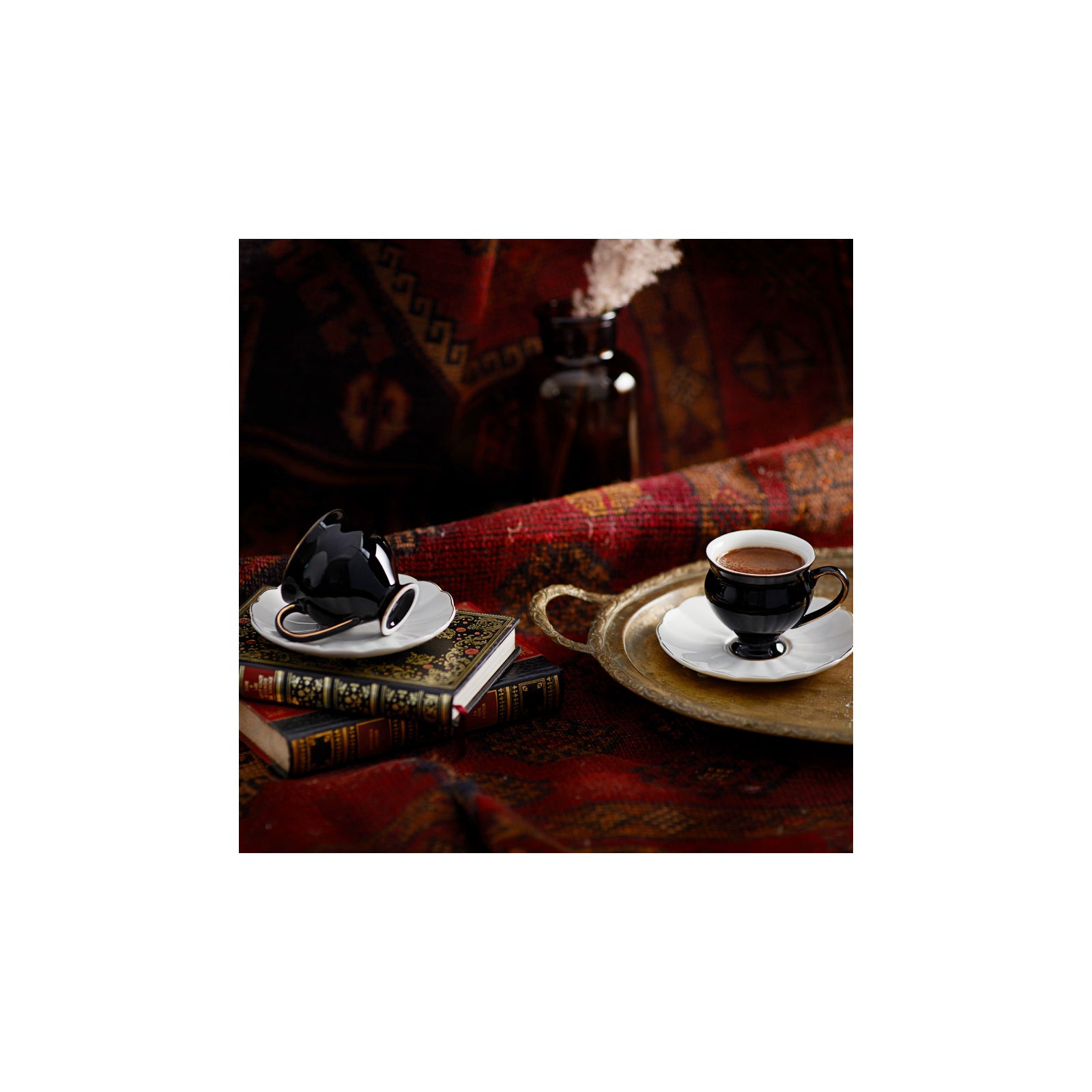 Set Ceștı De Cafea Karaca Black Swan, Pentru 6 Persoane