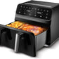 Multifry XXXL, Airfryer with One Chamber, Partition and Glass Window, 9 LT