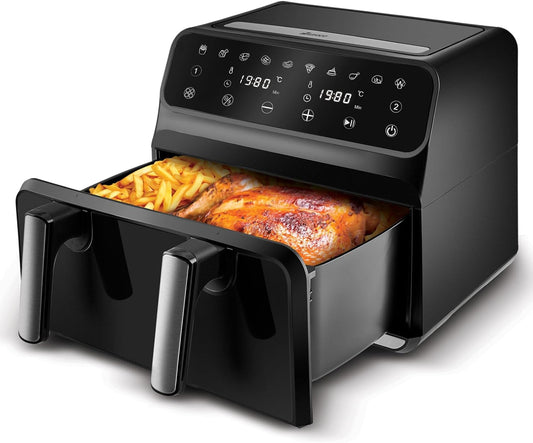 Multifry XXXL, Airfryer with One Chamber, Partition and Glass Window, 9 LT