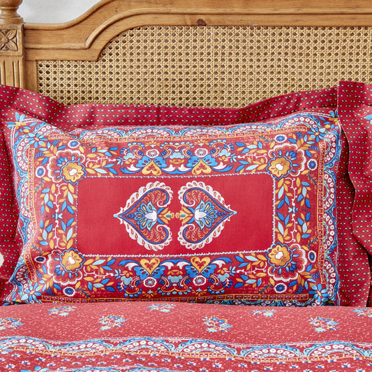 Karaca Home Mihver Pano 100% Turkish Cotton Duvet Cover Set, Double, Multi