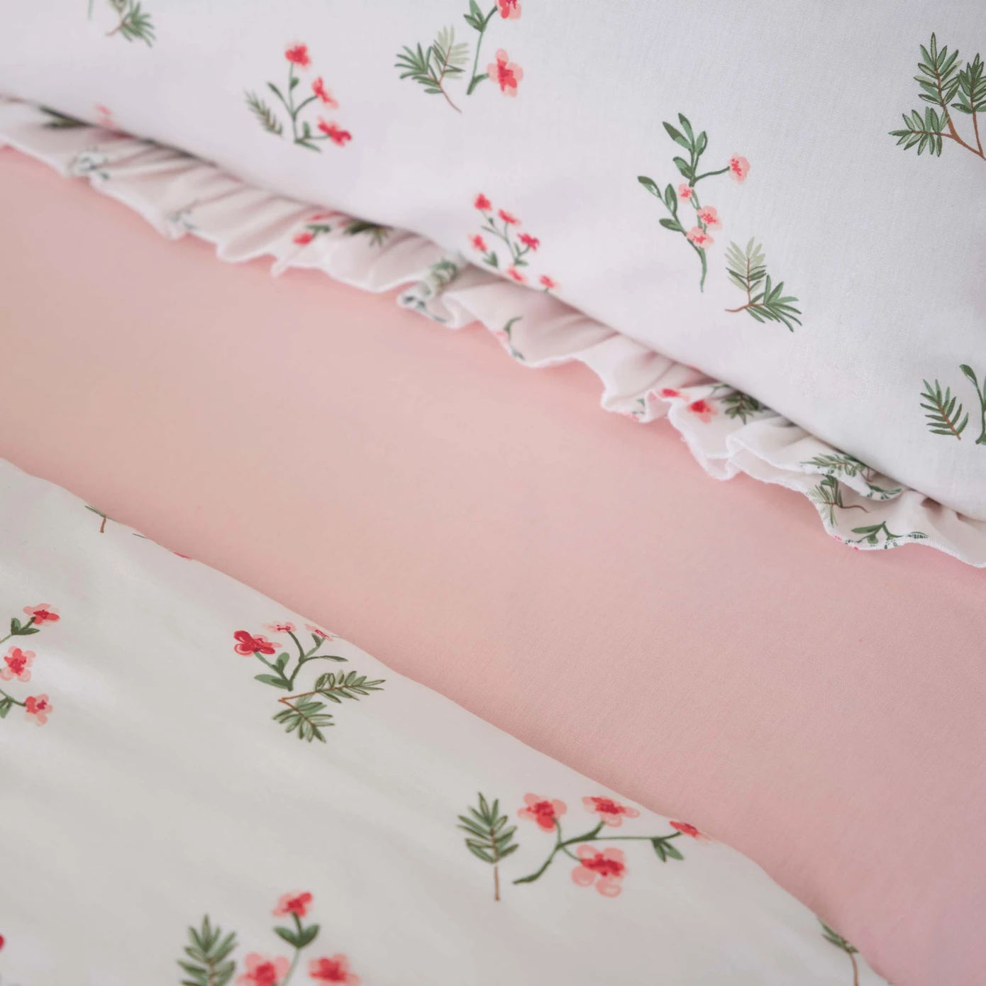 Silvie, 100% Bumbac Set Lenjerie de pat, Dubla, Multi