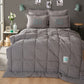 Motto Cotton Comfort, Set de Plapuma, Singura, Gri