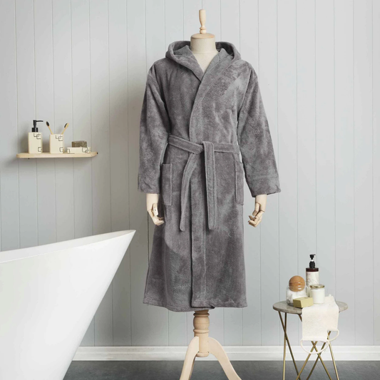 Motto, Bathrobe, Grey