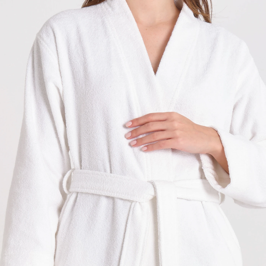 Istanbul, 100% Cotton Bathrobe, Offwhite