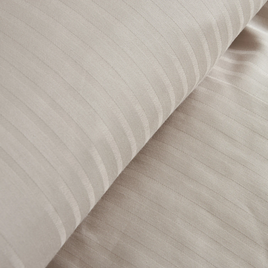 Uniq, 100% Turkish Cotton Duvet Cover Set, Double, Beige