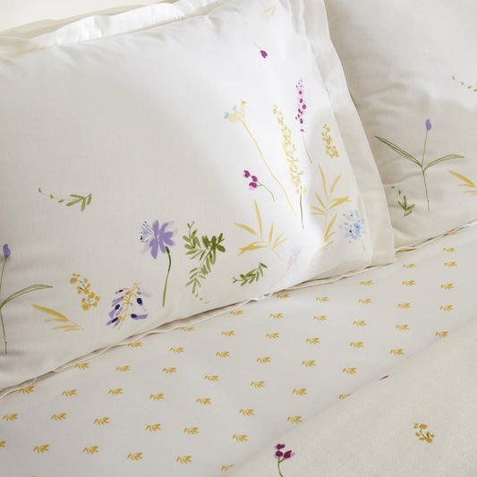 Jody, 100% Turkish Cotton Duvet Cover Set, Double, Yellow