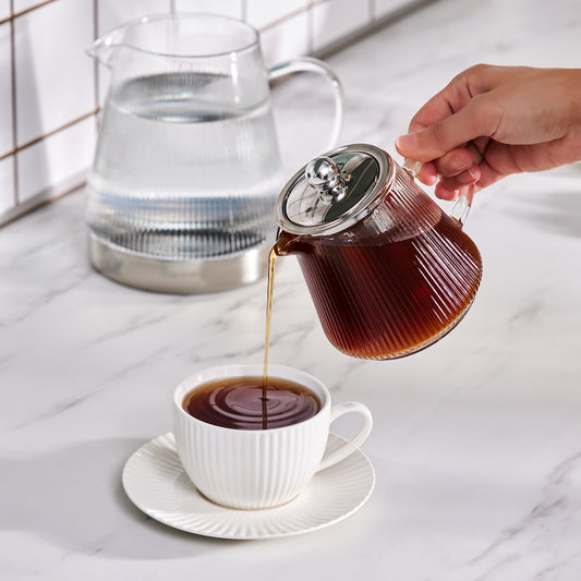Keops Borosilicate, Glass Teapot Set, Induction, Transparent