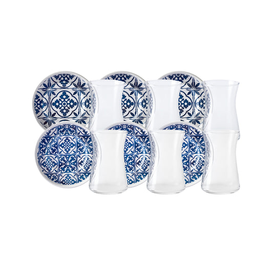 Set De Ceștı De Ceaı Karaca Cu 6 Pıese 170 Ml Albastru