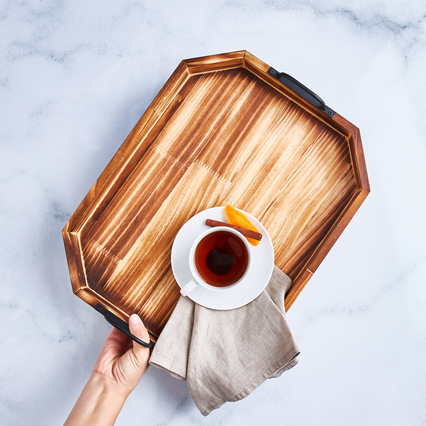 Karaca Rustic Rectangular Tray 42 cm