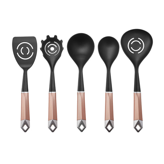 Karaca Hardy Rosegold 6 Piece Serving Set with Stand
