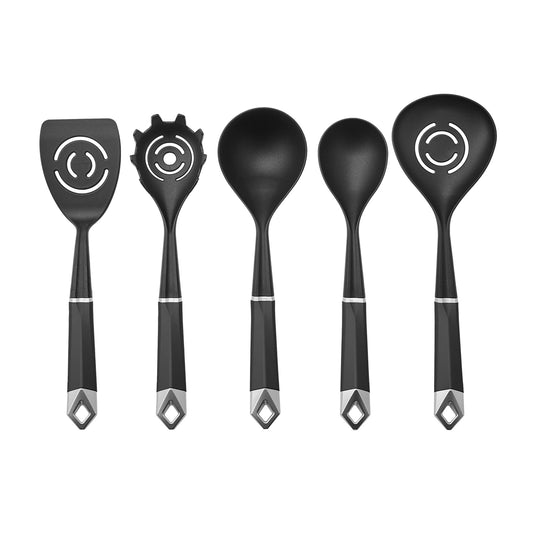 Karaca Hardy Black 6 Piece Serving Set with Stand