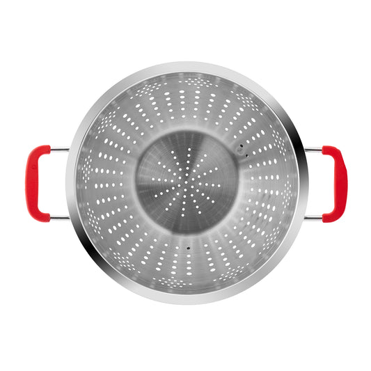 Karaca Lıva Colander Red Stainless Steel 24 Cm