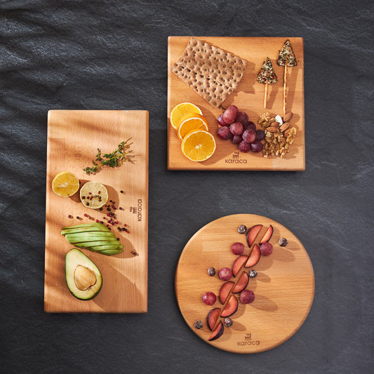 Urbanwood, Wooden Square Serving Board, Wood