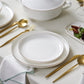 Streamline Favaro Gold, 60 Piece New Generation Bone Dinner Set for 12 People