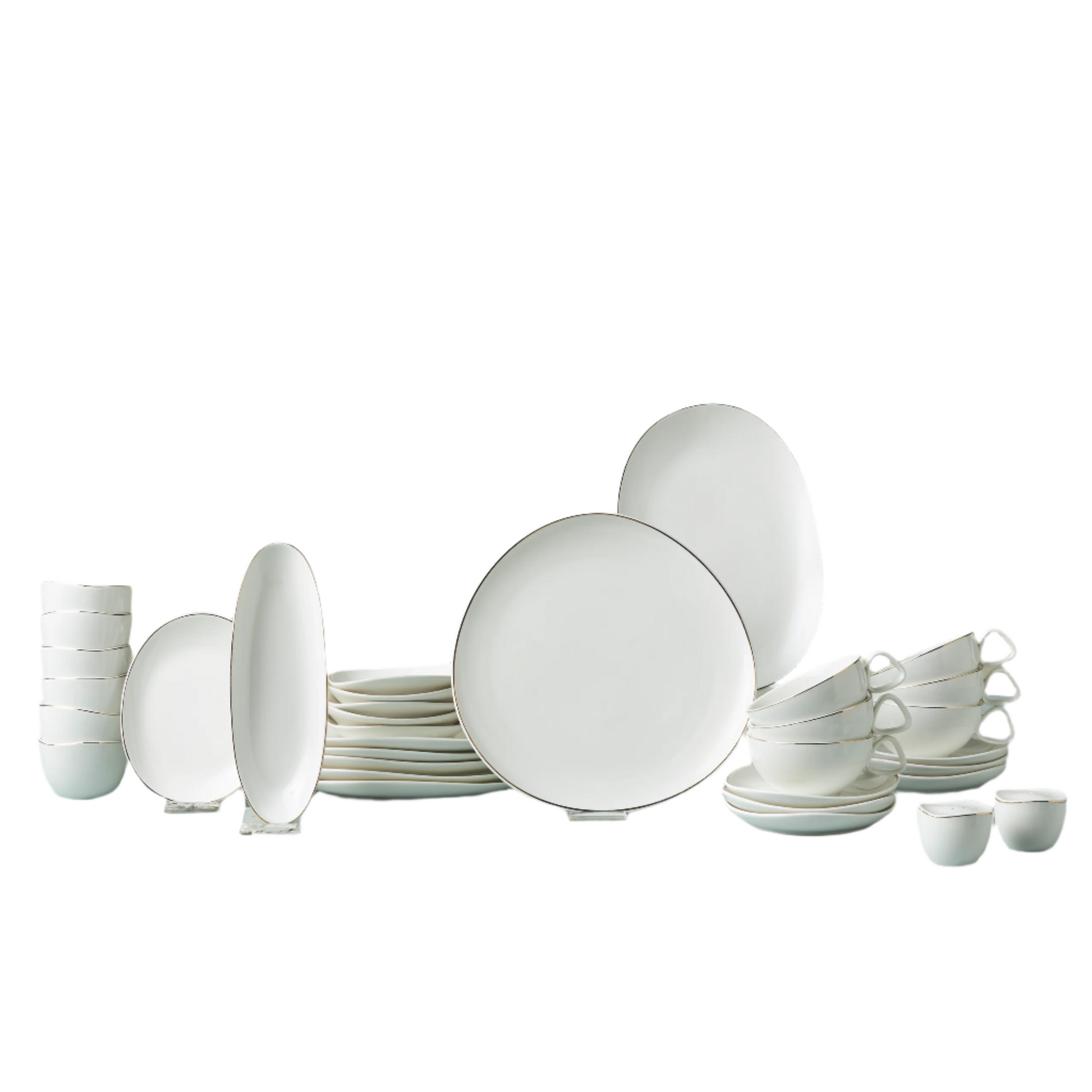 Streamline Middle, 34 Piese, Set de mic dejun Pentru 6 persoane