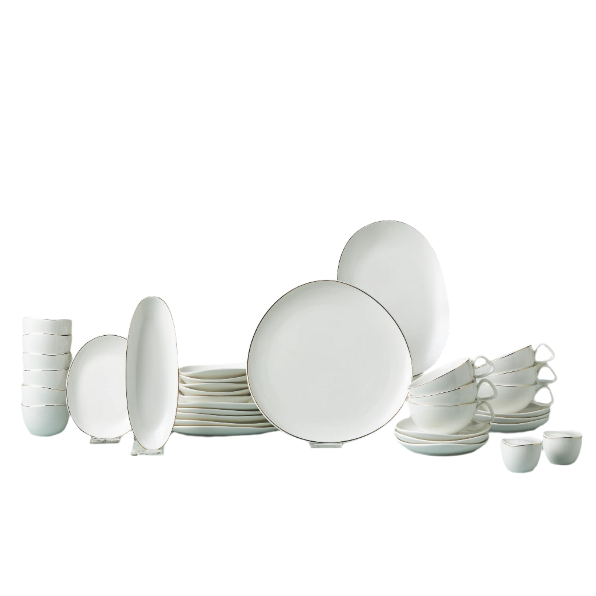 Streamline Middle, 34 Piese, Set de mic dejun Pentru 6 persoane