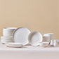 Allure, 41 Piece New Generation Bone Dinner Set for 12 People, White