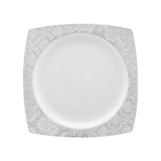 Bridal, 24 Piece Porcelain Dinner Set for 6 People, White