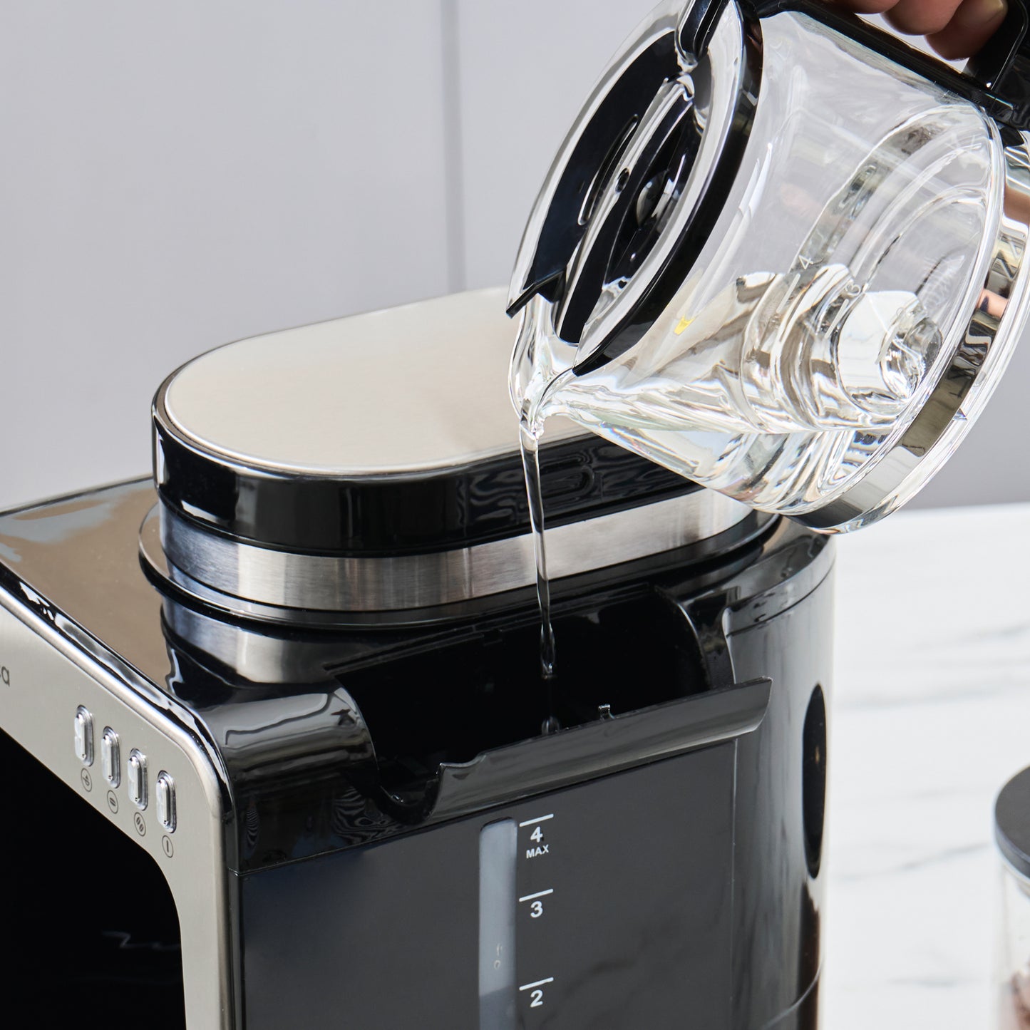 Grindmaestro, Aparat de Cafea cu Filtru, Inox