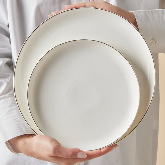 Stream Bone China Hole Gold, 24 Piese, Set de Veselă Pentru 6 persoane, Multi