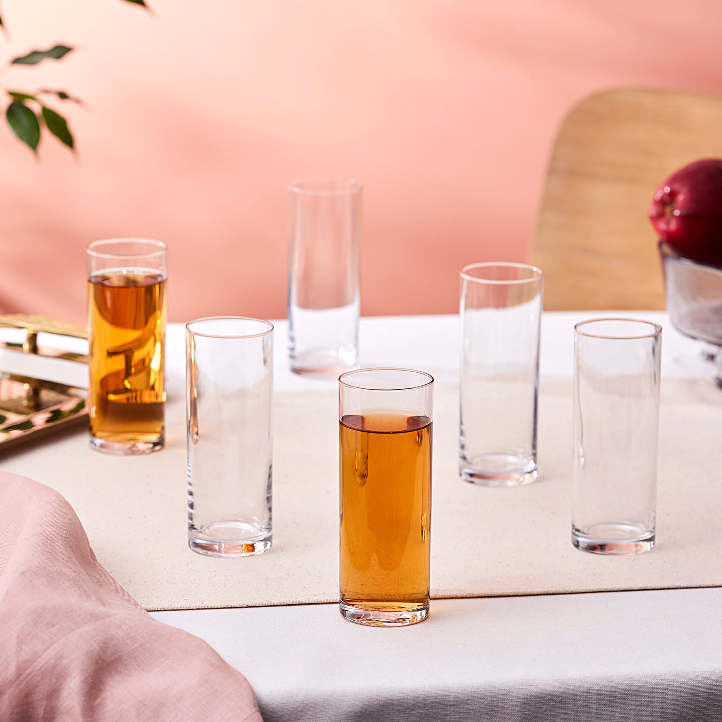 Saki, 6 Piese, Set de Pahare, 195ML, Transparent