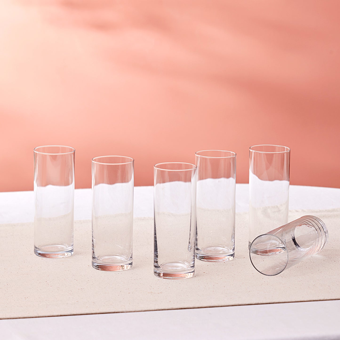 Saki, 6 Piese, Set de Pahare, 195ML, Transparent