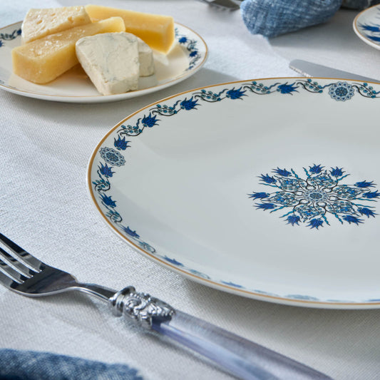 Iznik, 26 Piese, Set de mic dejun Pentru 6 persoane, Alb Multi