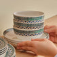 Cordoba, 24 Piece New Bone Dinner Set for 6 People, Multi