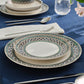 Cordoba, 24 Piece New Bone Dinner Set for 6 People, Multi