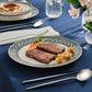 Cordoba, 24 Piece New Bone Dinner Set for 6 People, Multi