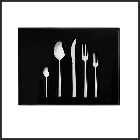 Tivoli, 60 Piece Stainless Steel Cutlery Set for 12 People, Silver