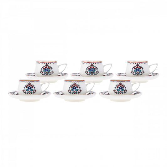 Karaca Nakkash 12 Piece Coffee Cup Set for 6 Person