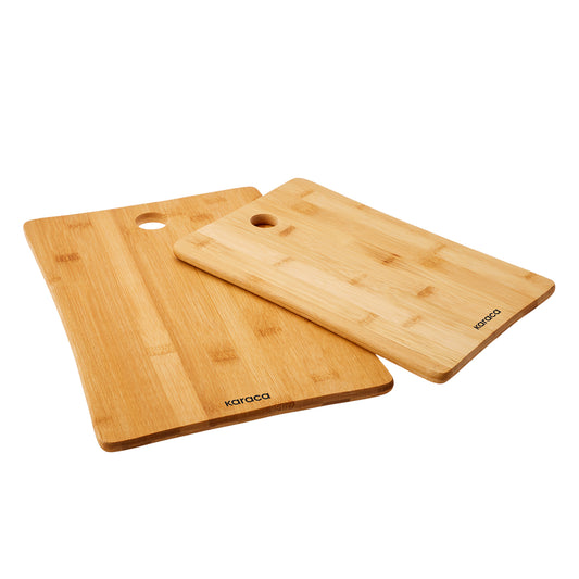 Karaca Bamboo Chopping Board Set, 2 Piece, Wood