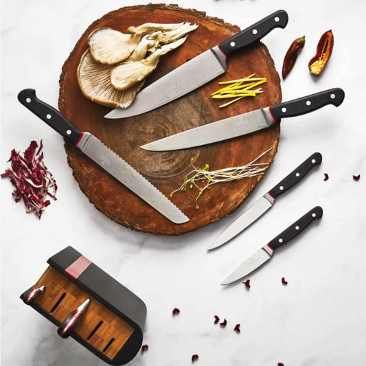 Karaca Kyoto Set 6 cutite inox negru