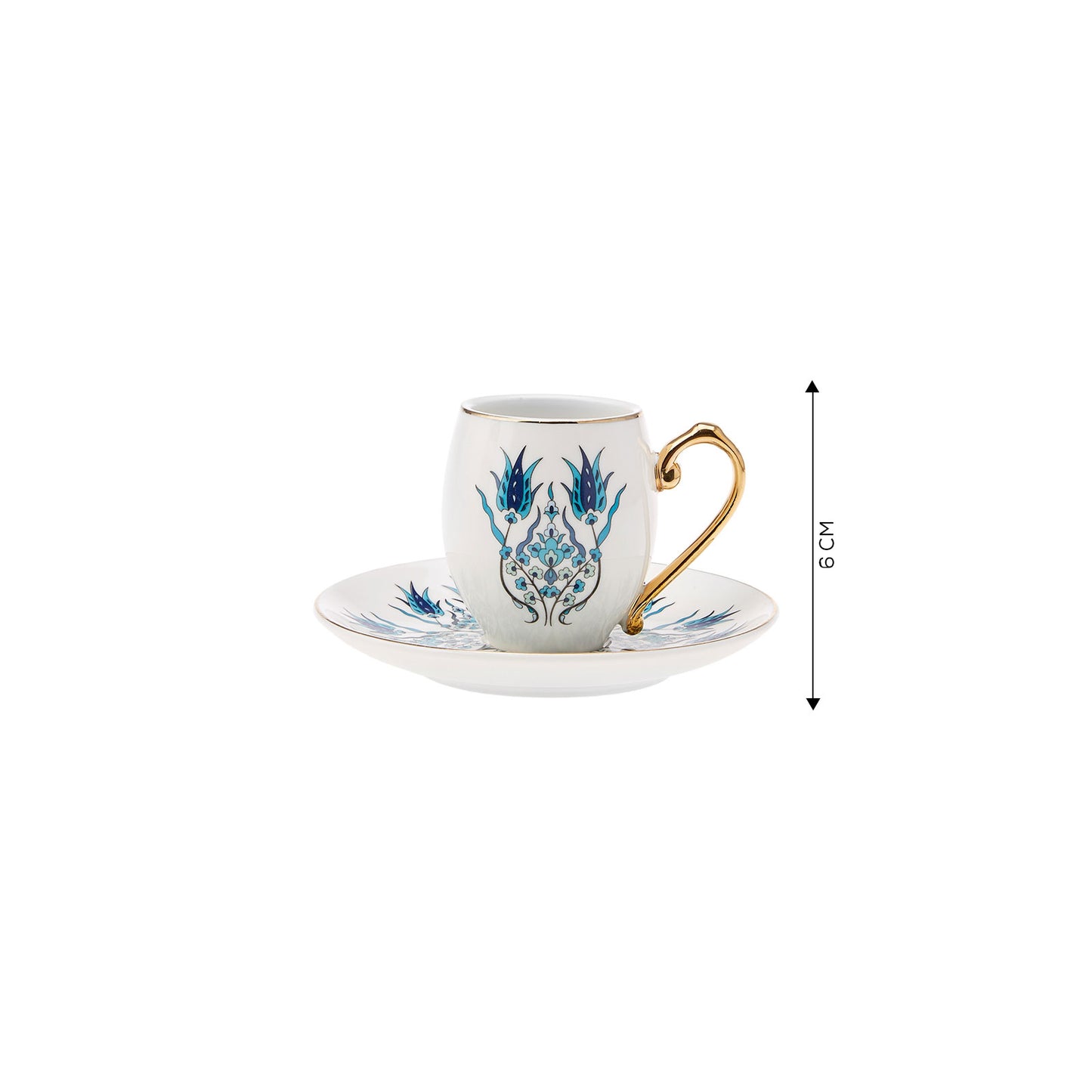 Set cești de cafea Iznik, Pentru 6 persoane, 80 ml