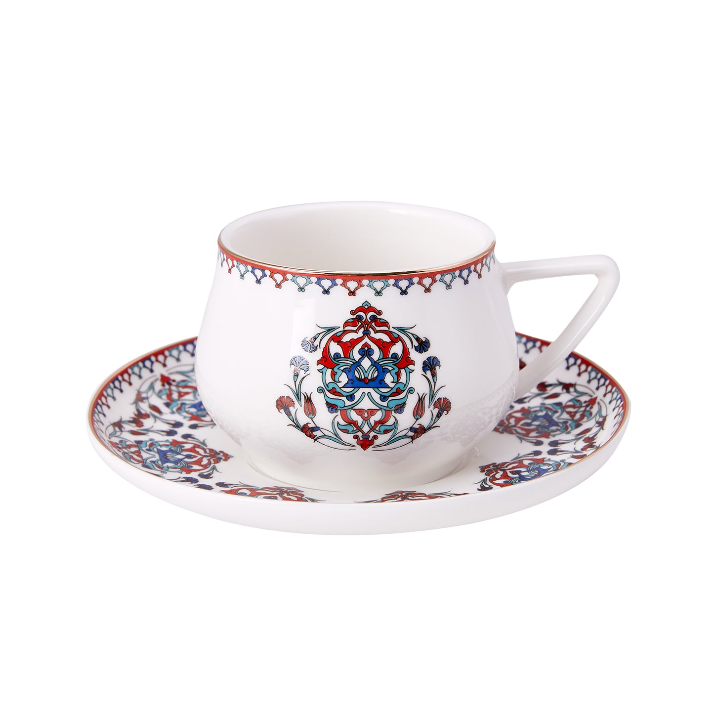 Karaca Nakkaş Set 4 Cești de Ceai 220 ML