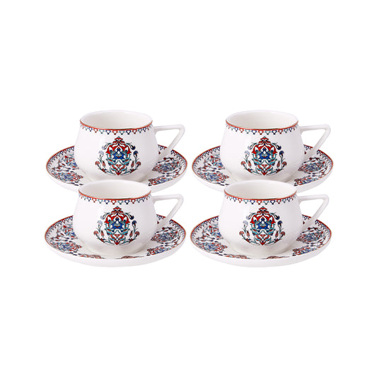 Karaca Nakkas Tea Cup Set For 4