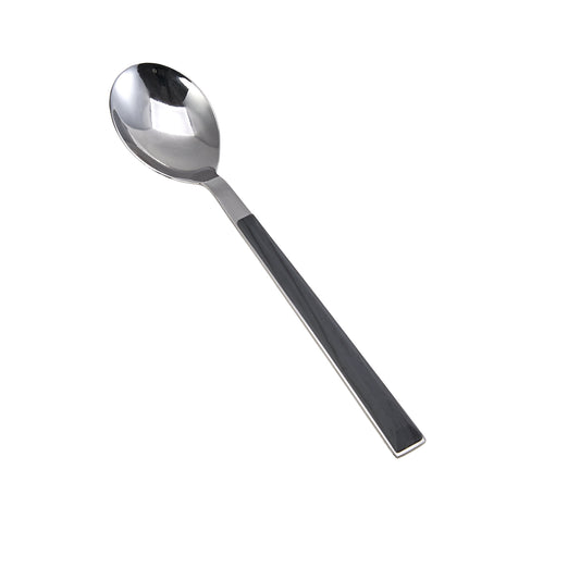 Karaca Salzburg Stainless Steel Dessert Spoon, 15.8cm, Anthracite