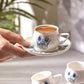 Karaca Iznik New Form 12 Piece Porcelain Coffee Cup Set for 6 People 90 ml