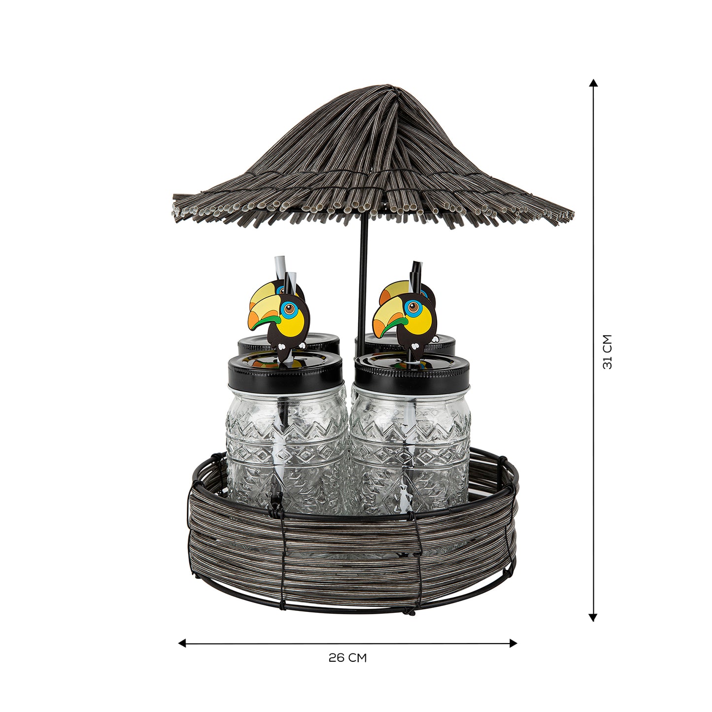 Set Cănı Karaca Toucan-4 Pıese Cu Suport