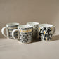 Nigrum, 4 Piece Mug Set with Stand, 320ML, Multi