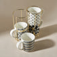 Nigrum, 4 Piece Mug Set with Stand, 320ML, Multi