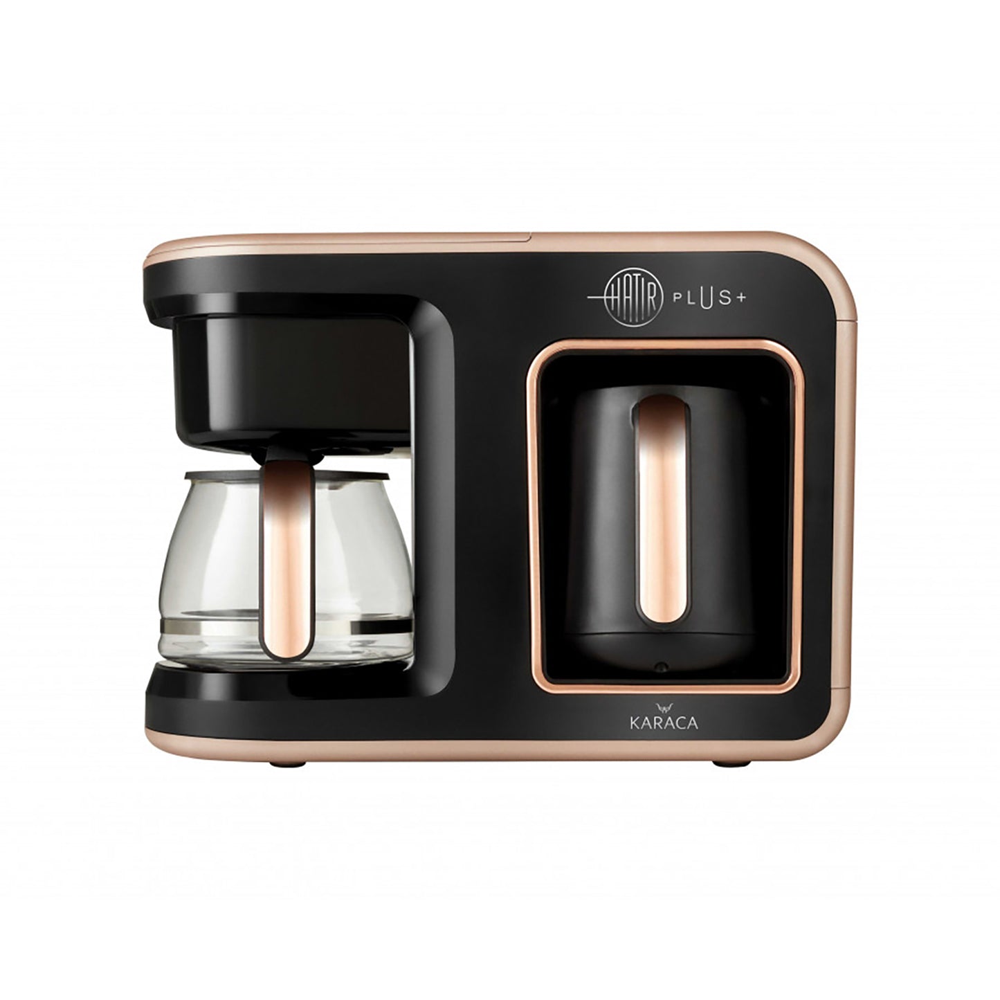 Hatır Plus, 2 in 1 Filtru de Cafea & Cafetiera Turceasca, Rosie Brown