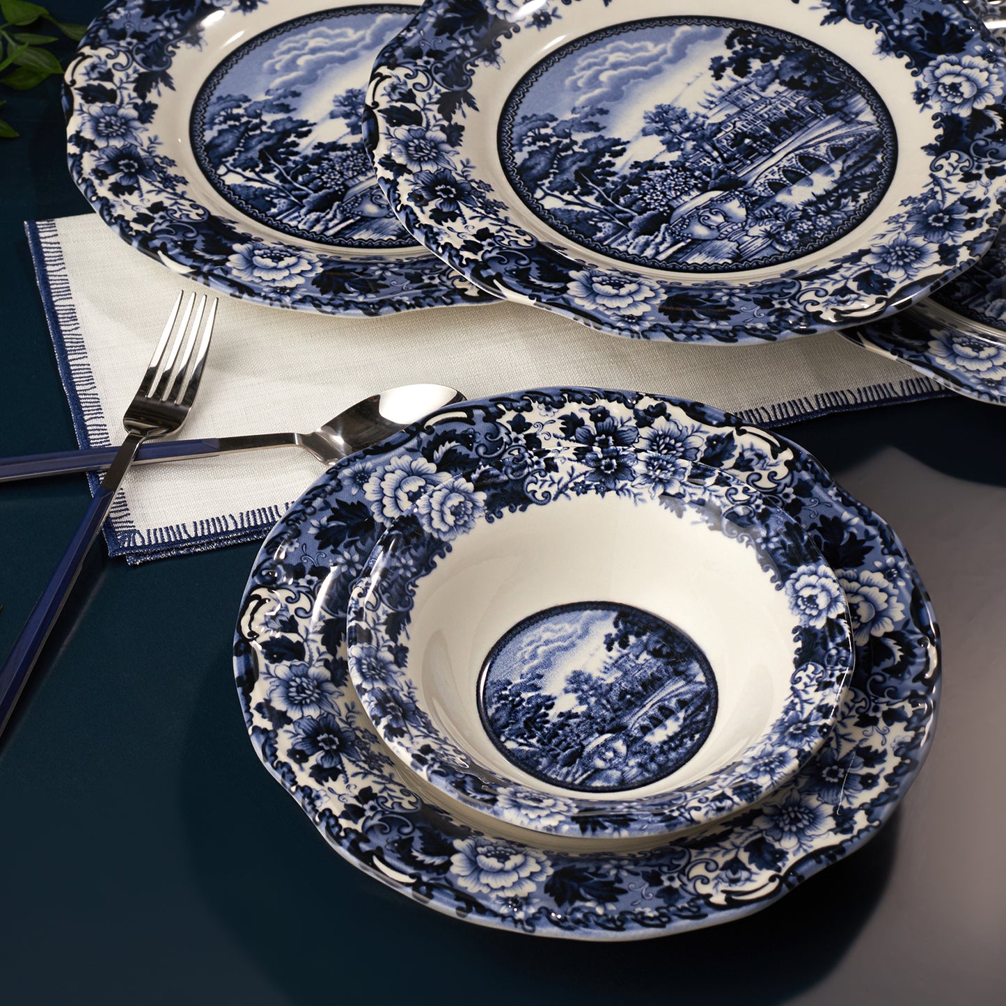 Karaca New Blue Odyssey Dinner Set for 6 Person