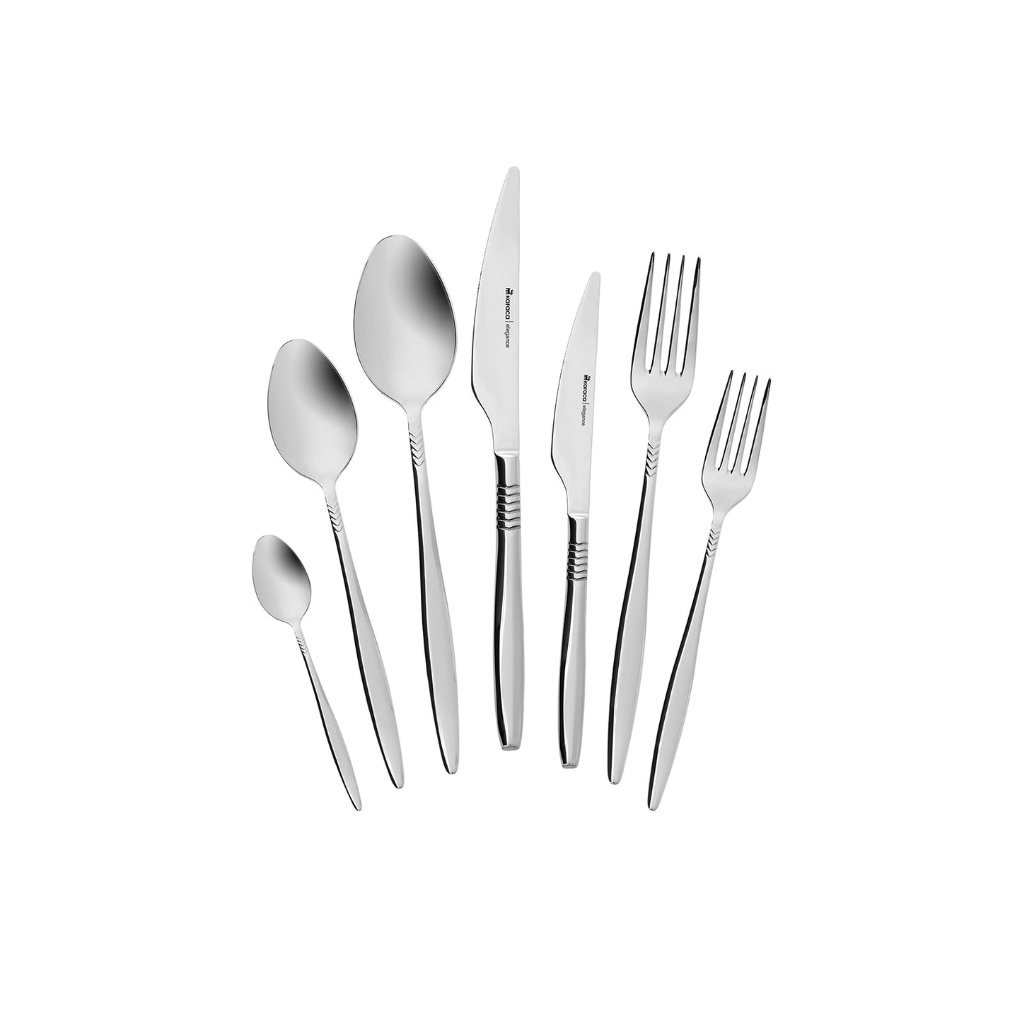 Karaca Laurel 84 Bucăți Set Tacâmuri Elegante pentru 12 Persoane