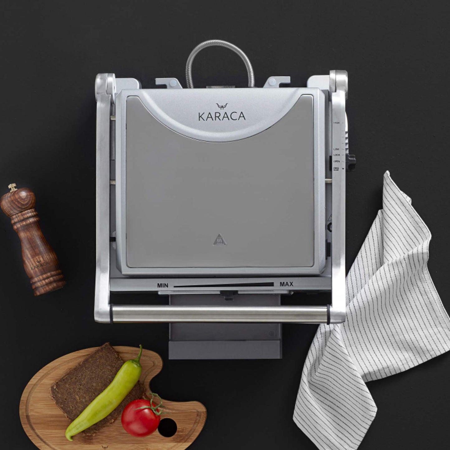 Karaca Inox Gratar şi Prajitor de Pâine Granit 2000W