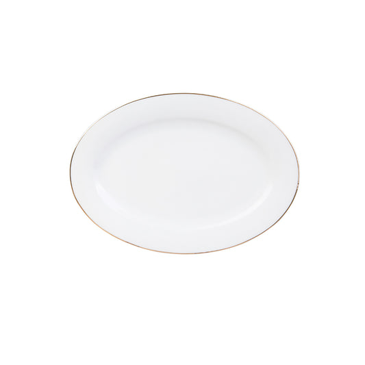 Karaca Porcelain Dinnerware Set for 12, 56 Piece, White Gold