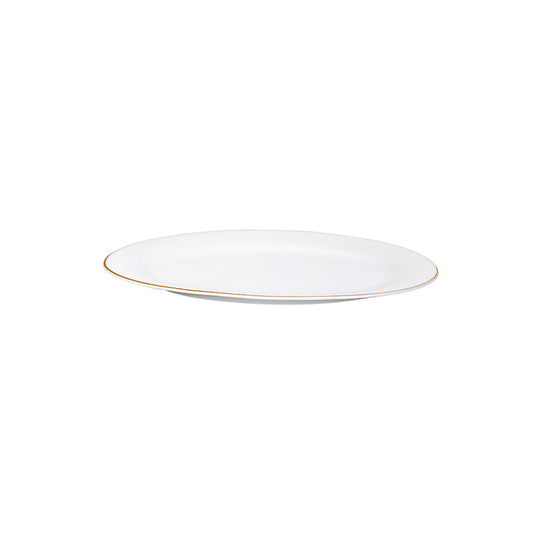 Karaca Porcelain Dinnerware Set for 12, 56 Piece, White Gold